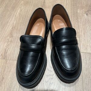 Madewell Black Leather Loafer 🖤 Size 7
